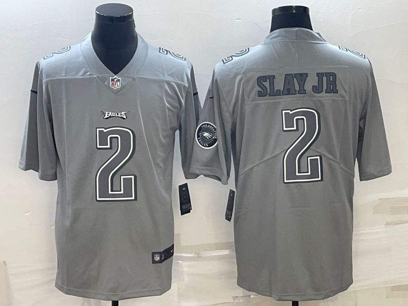 Men Philadelphia Eagles #2 Slay jr Nike Atmospheric Gray style Limited NFL Jersey
